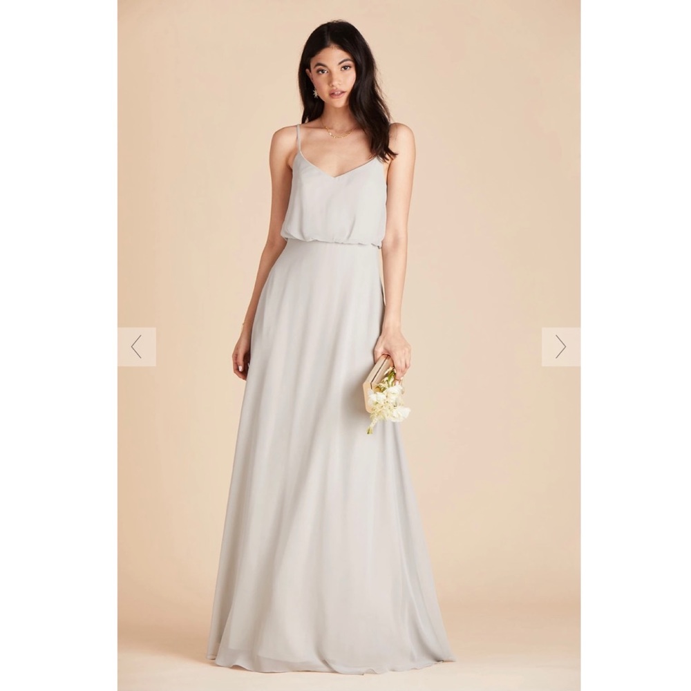 Birdy Grey Gwennie Wedding Guest Dress in Dove Grey